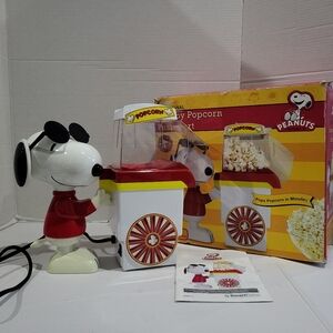 SNOOPY Popcorn Push Cart ~ Joe Cool ~Air Popper 2014 SMART PLANET~